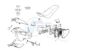 SENDA SM BAJA - 125 CC VTHSC2E1A EU2 & EU3 drawing FUEL TANK - SEAT