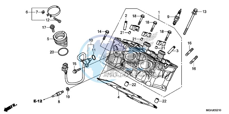 CYLINDER HEAD (REAR)