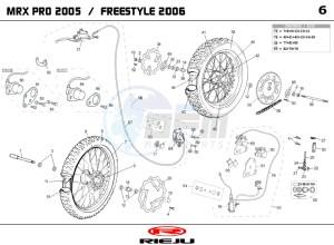 MRX-50-FREESTYLE-BLUE drawing WHEEL - BRAKES