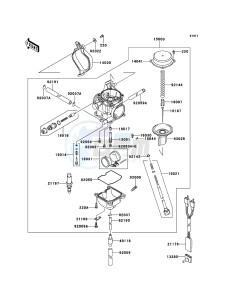 KVF360 4x4 KVF360ACF EU GB drawing Carburetor