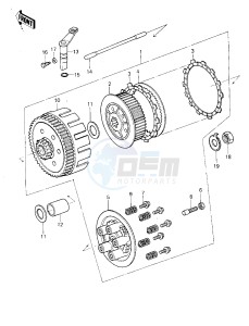 KX 250 A [KX250] (A6-A7) [KX250] drawing CLUTCH