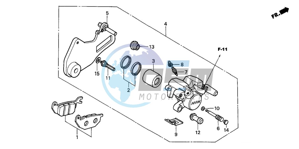 REAR BRAKE CALIPER