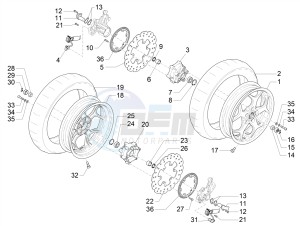 MP3 500 MAXI SPORT ABS (NAFTA) drawing Front wheel