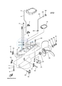 Z300A drawing LOWER-CASING-x-DRIVE-2