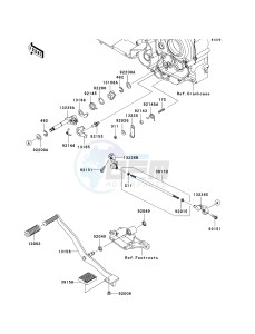 VN 1700 A [VULCAN 1700 VOYAGER] (9FA) A9F drawing GEAR CHANGE MECHANISM