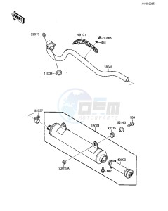 KLF 110 B [MOJAVE 110E] (B1-B2) [MOJAVE 110E] drawing MUFFLER-- S- -