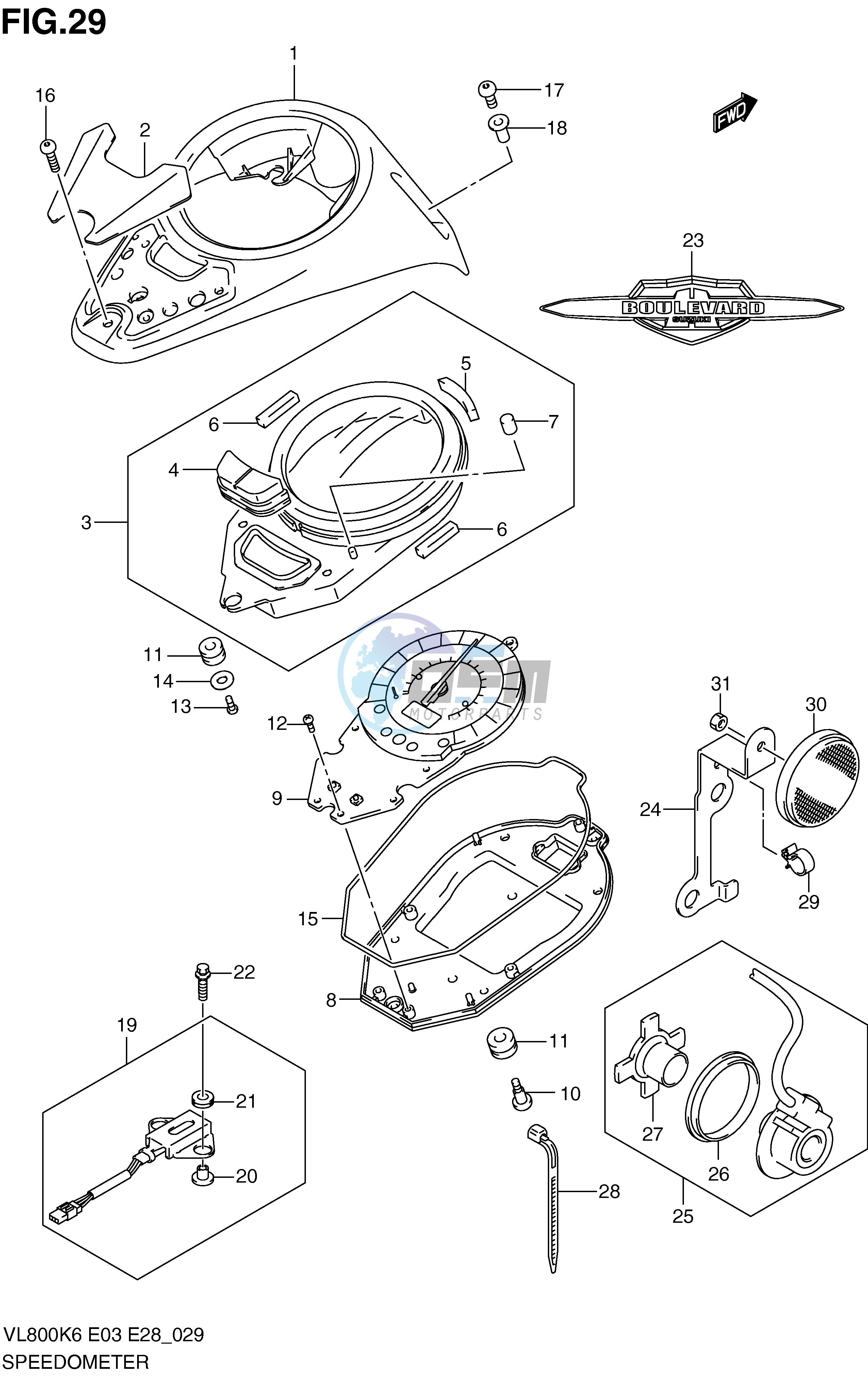 SPEEDOMETER (VL800K6 TK6 CK6)