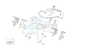 RAMBLA-250 - 125 CC VTHRA1B1A VTHRA1A1A drawing FRONT FENDER