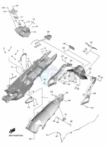 NIKEN MXT850 (BD5B) drawing REAR FENDER