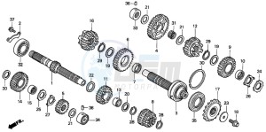 XL1000V VARADERO drawing TRANSMISSION