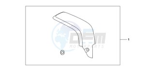 CBR600RA9 E / ABS MME drawing CARBON FIBER EXHAUST GUARD