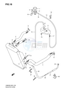 VZ800 (E2) MARAUDER drawing RADIATOR HOSE