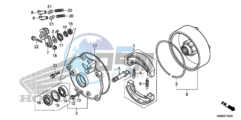 REAR BRAKE DRUM