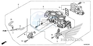 GL1800CF F6C ED drawing THROTTLE BODY