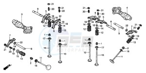 VT750CD3 drawing CAMSHAFT/VALVE