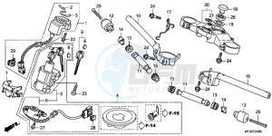 CBR600RRC drawing HANDLE PIPE/TOP BRIDGE