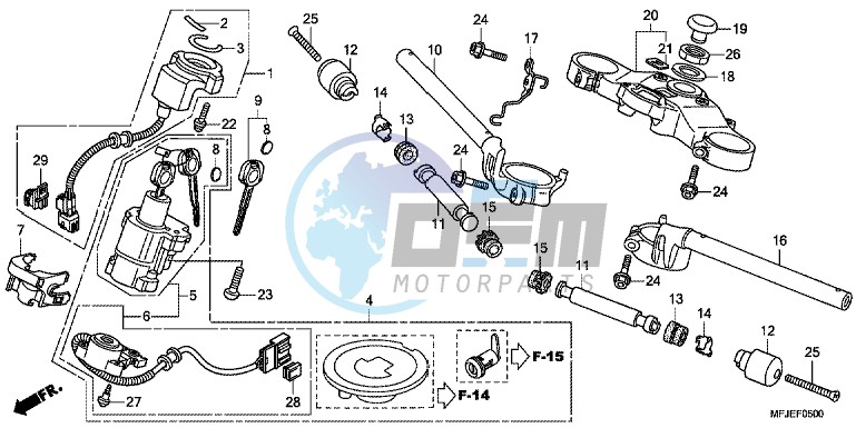 HANDLE PIPE/TOP BRIDGE