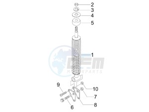 S 125 4T (Euro 3) UK drawing Rear suspension - Shock absorber - s