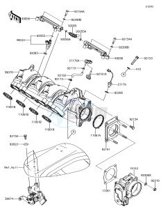 JET SKI ULTRA 310X JT1500LEF EU drawing Throttle