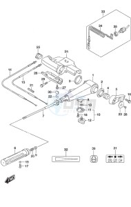 DF 25A drawing Tiller Handle