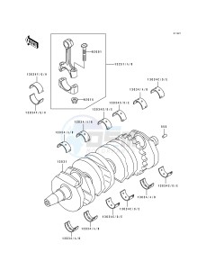 ZX 600 D [NINJA ZX-6] (D2-D4) [NINJA ZX-6] drawing CRANKSHAFT