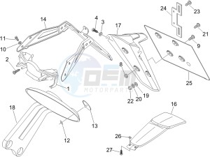 Nexus 250 SP e3 drawing Rear cover - Splash guard