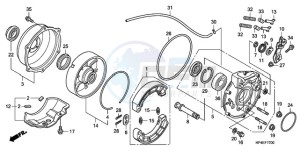 TRX420FMA Australia - (U / 4WD) drawing REAR BRAKE PANEL