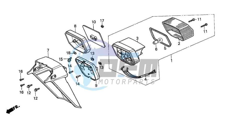 TAILLIGHT/REAR FENDER (H)