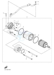 YZF-R1 998 R1 (2CR1 2CR2) drawing STARTING MOTOR