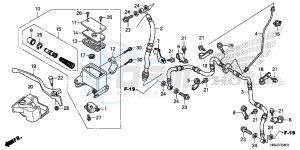 TRX500FM1G TRX500 Europe Direct - (ED) drawing FRONT BRAKE MASTER CYLINDER