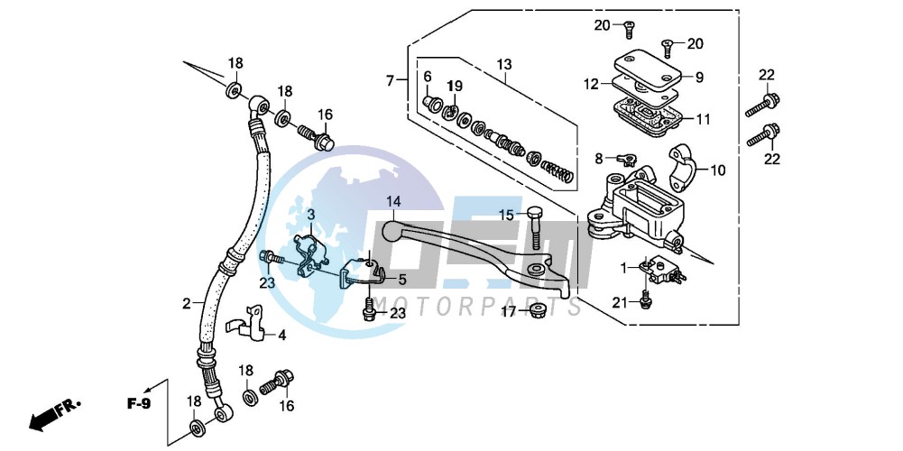 FR. BRAKE MASTER CYLINDER