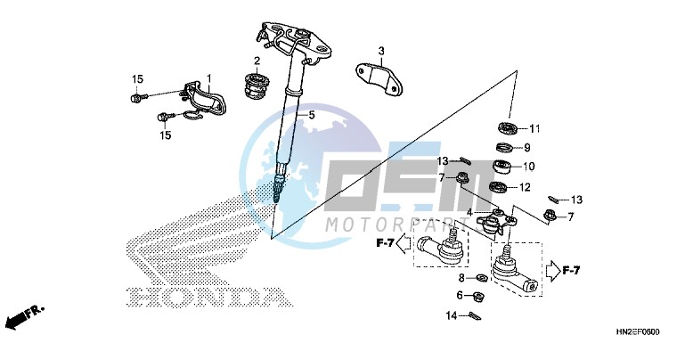 STEERING SHAFT (TRX500FA)