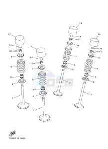 WR250F (2GB7 2GB8 2GB9) drawing VALVE