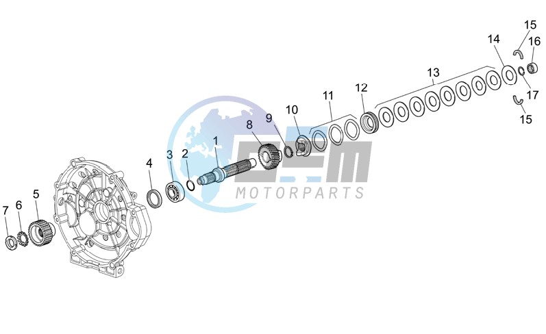 Clutch shaft