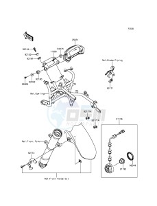 NINJA 250SL ABS BX250BGFA XX (EU ME A(FRICA) drawing Meter(s)