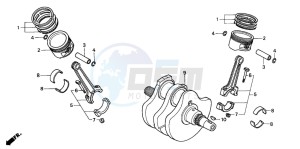 VT750C2 drawing CRANKSHAFT/PISTON