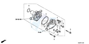 VT750SB drawing WATER PUMP