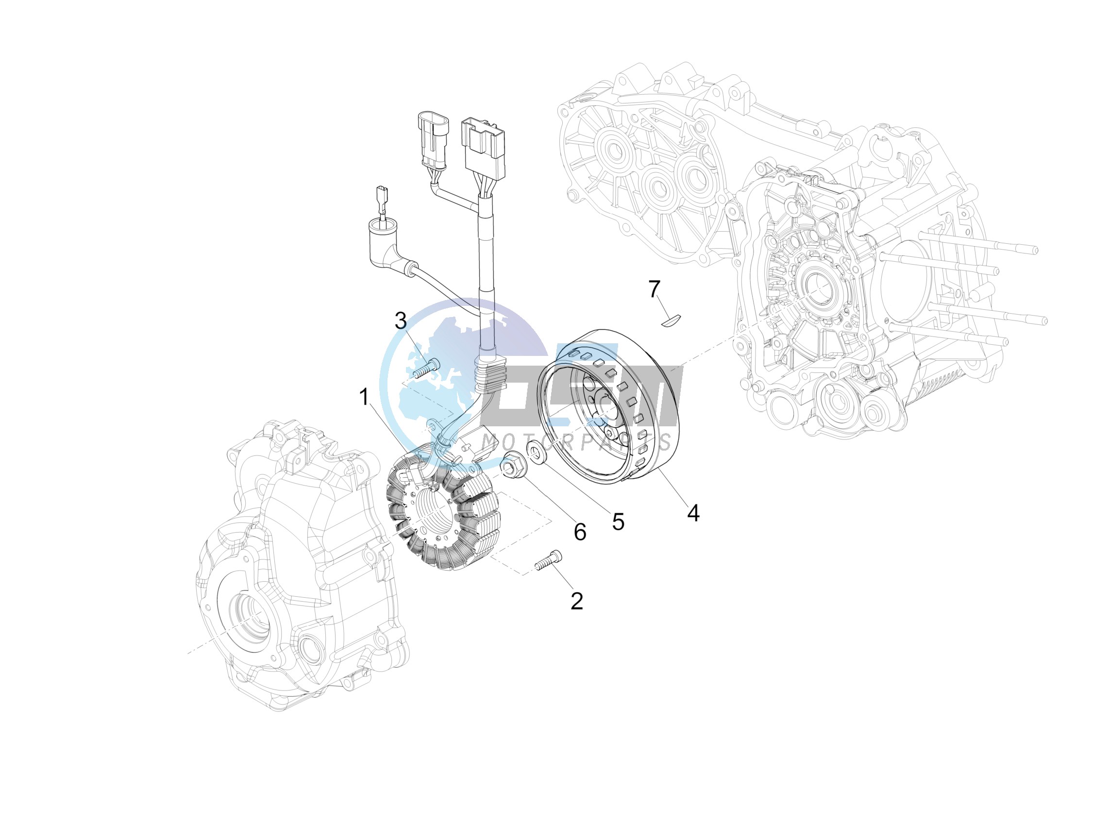 Flywheel magneto