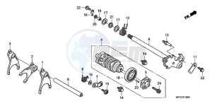 CB600FA9 Spain - (SP / ABS) drawing GEARSHIFT DRUM