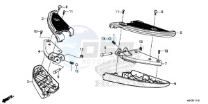 NSS300AD Forza E drawing PILLION STEP