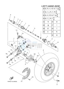 YFM700FWAD YFM700PHE GRIZZLY 700 EPS HUNTER (2BGA) drawing REAR WHEEL