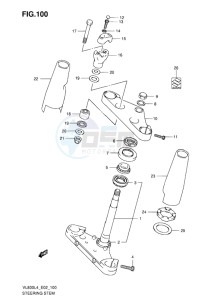 VL800C INTRUDER EU drawing STEERING STEM