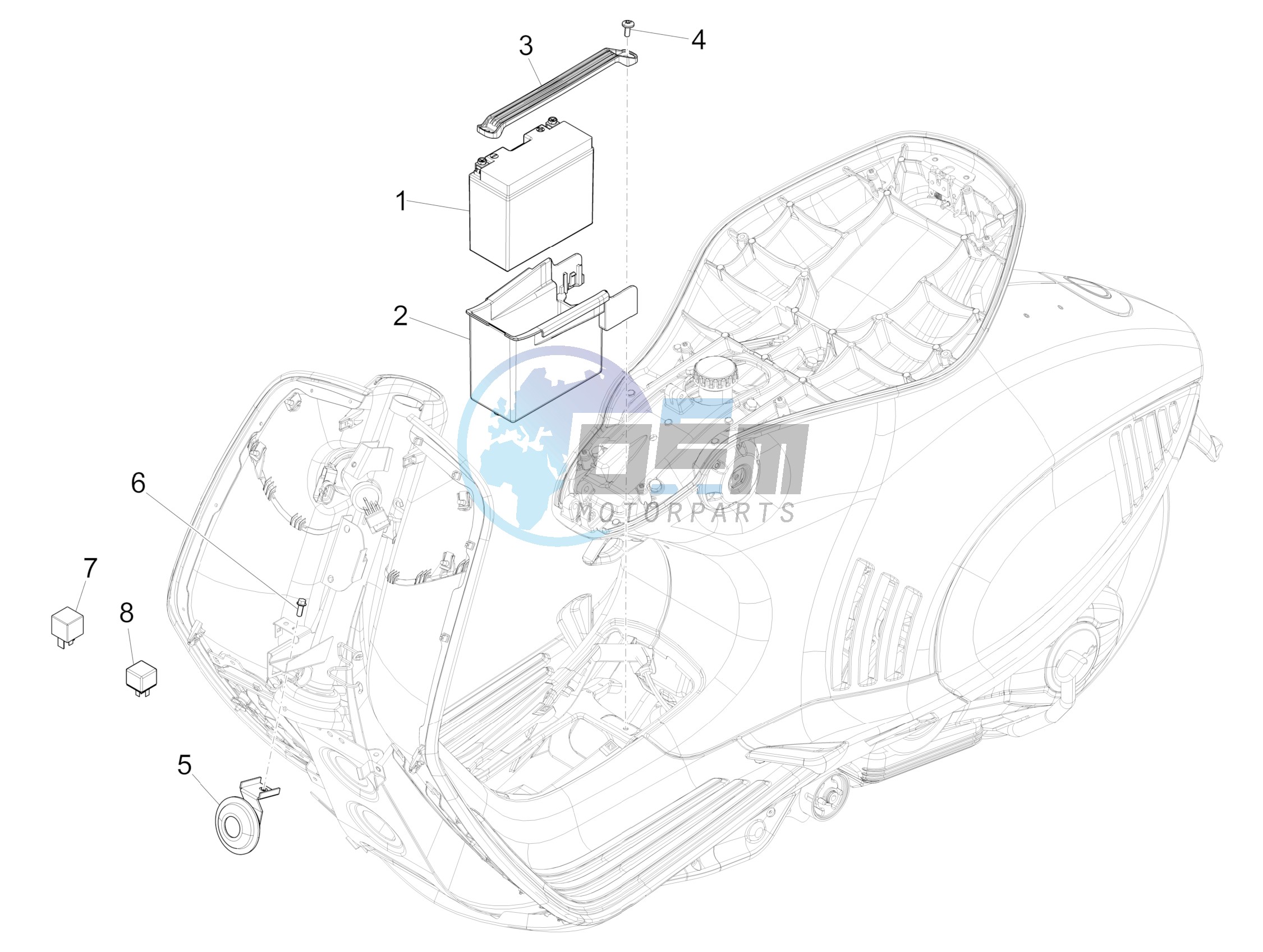 Remote control switches - Battery - Horn