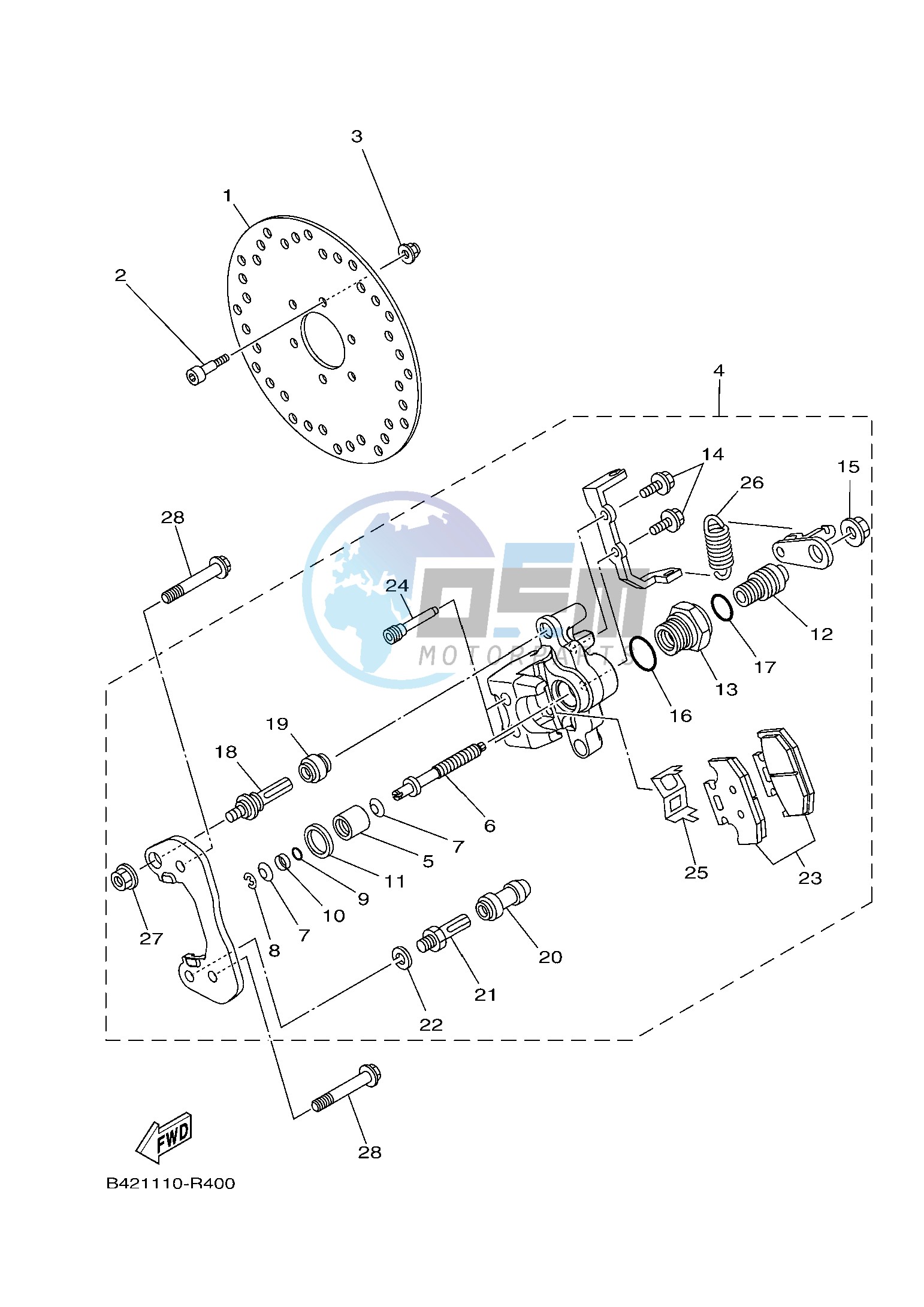 REAR BRAKE CALIPER 2