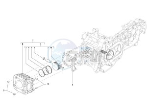 LX 125 4T 2V ie E3 Taiwan drawing Cylinder - piston - wrist pin unit