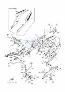 YZF320-A YZF-R3 (B2XH) drawing SIDE COVER