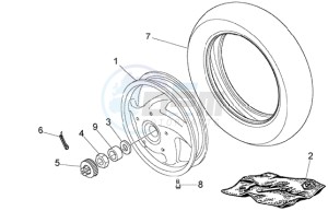 LX 150 USA drawing Rear Wheel