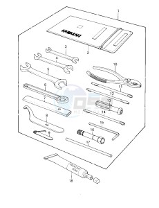 KZ 1000 D [Z1R] (D1) [Z1R] drawing OWNER TOOLS -- 78 D1- -