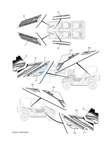 YXF850ES YXF85WPSJ WOLVERINE X (BG41) drawing GRAPHICS