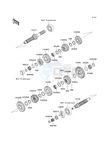 VN 1600 A [VULCAN 1600 CLASSIC] (A6F-A8FA) A8F drawing TRANSMISSION